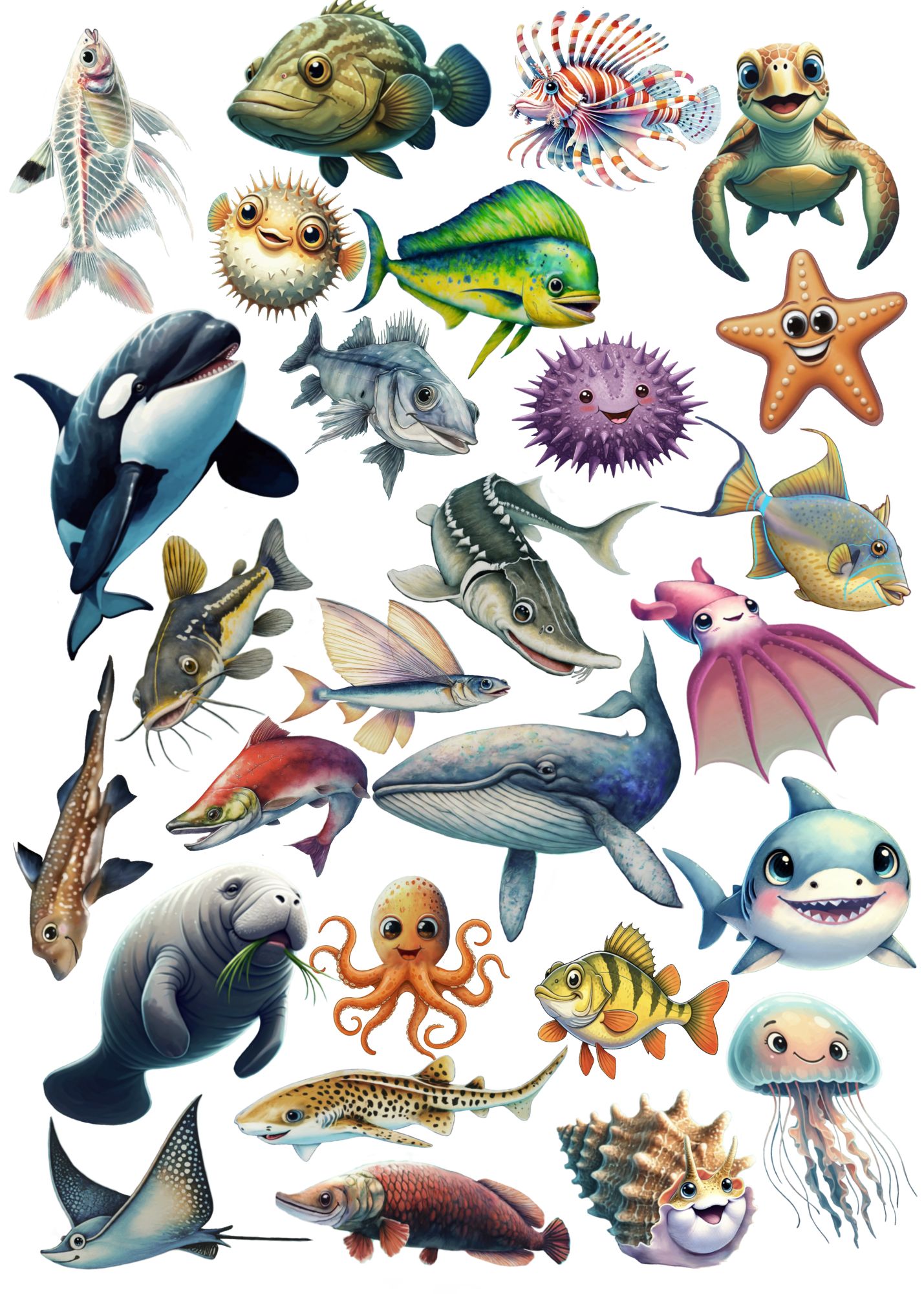 Underwater Friends Sticker Sheet